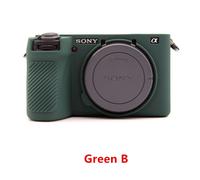 A6700 Texture douce en caoutchouc silicone étui corps couverture protecteurs cadre peau pour Sony Alpha 6700 ILCE-6700 A6700 caméra - Type Anti Slip Green