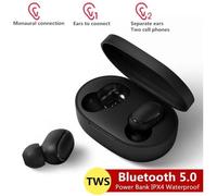 A6s Tws Oreillettes Bluetooth Pour Redmi Airdots Écouteurs Sans Fil 5.0 Casque Antibruit Mic Pour Xiaomi Iphone Huawei Samsung Noir