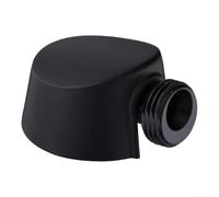 A725WR Robinet de Douche Raccord Mural Adaptateur Coude 1/2 Pouce IPS Filetage Compatible avec Douchette à Main Noir Argent (Noir)