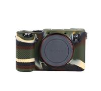A7C Silicone Cas En Caoutchouc Corps Couverture Protecteur Cadre Peau pour Sony A7C Alpha 7C ILCE-7C Caméra Doux - Type Camouflage