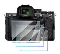 A7RV Lot de 3 protecteurs d'écran en verre trempé compatibles avec appareil photo Sony A7RV/A7R5/Alpha 7RVR, FANZR 0,3 mm, dureté 9H, anti-traces de doigts
