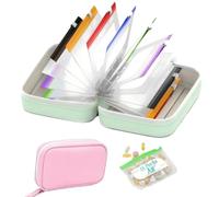 A8 Waterproof Pill Organizer Set, Waterproof Pill Pouch Set, Travel Medicine Organizers with 14 Color-Coded Pouches, Leakproof Reusable Zippered Storage Case, Compact Daily Pills Holder