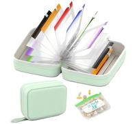 A8 Waterproof Pill Organizer Set, Waterproof Pill Pouch Set, Travel Medicine Organizers with 14 Color-Coded Pouches, Leakproof Reusable Zippered Storage Case, Compact Daily Pills Holder