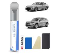 A83 Glacier Silver Metallic Stylo de retouche pour BMW 2/3/4/5/6/7 Series/Alpina-B7/X1/X2/X3/X4/X5/X6/Z4 - Correspondance exacte pour éclats et rayures