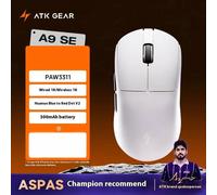 (A9 SE White) ATK A9 souris de jeu Ultra sans fil Tri Mode 8K 53g léger A9/A9 S 9 Plus/A9 Pro souris de jeu e-sports PC cadeau personnalisé
