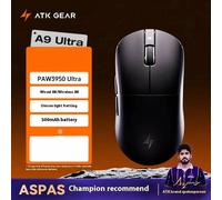 (A9 Ultra Black) ATK A9 souris de jeu Ultra sans fil Tri Mode 8K 53g léger A9/A9 S 9 Plus/A9 Pro souris de jeu e-sports PC cadeau personnalisé