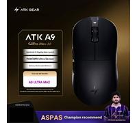 (A9 ULTRA Black) NEW ATK A9 Ultimate Wireless Mouse Master Edition PAW3950UItra 53gUltra Lightweight Ergonomic Game E-sports PC Custom Accessory