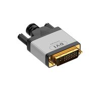 A96 Bolwins DVI 24+1 Adaptateur d'affichage virtuel émulateur sans tête 4K pour serveur de bureau à distance NAS GPU Rendering Multi Moniteur Simulation Plug & Play Aluminium Compatible avec Windows