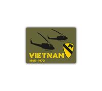 #A972 Autocollant avec blason du Vietnam Guerre des États-Unis 1st Cavalry Division 7 x 10 cm