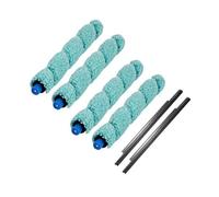 A98G-6Pcs Brosse Principale Et Grattoir De Rechange For Robot Nettoyeur De Sol, Compatible Avec Ilife, Accessoires For Robot Nettoyeur De Sol W400, Brosse Principale For Aspirateur