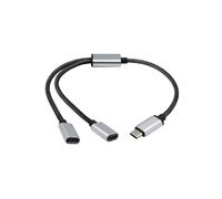 A9LC Portable USB C mâle vers double USB C femelle Splitter USB Y Câble Splitter Type C Hub compatible