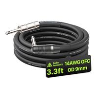AA AUDIO ACCESSORY Câble de haut-parleur 14 AWG 1/4 1 m, non blindé à 2