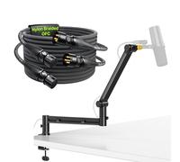 AA AUDIO ACCESSORY Cables XLR 3m (2 pièces) et Bras de micro profil bas