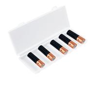 AA Battery Case - Portable Power Storage, Battery Keeper | Conteneur de voyage compact, support antichoc, boîte de retour d'énergie, compartiment de protection, stockage de sécurité, essentiels