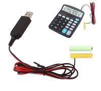 AA Battery Eliminators - 5V 3V Converter 1m, USB Supply Replace Adapter | USB Power Cable Converts 5V to 3V, Eliminates AA/AAA Batteries for LED Lights Small Fans Game Consoles