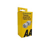 AA Paire d'adaptateurs de Prise UK-EU 13 Amp AA6585 - Accessoire de Voyage Indispensable pour l'europe