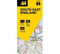 The AA – Carte routière – Sud-Est de l'Angleterre