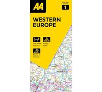 AA Road Map Western Europe 1 (AA Road Map Europe Series / European Road Maps)