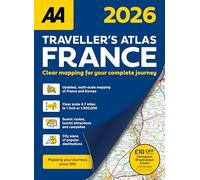 AA Travellers Atlas France 2026 flexi bound (AA Road Atlas) (AA Road Atlas France) (France Road Atlas)