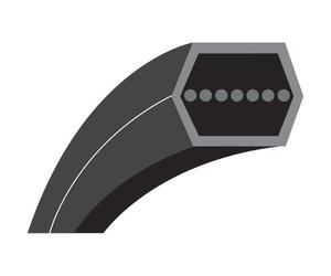 AA73M : Courroie hexagonale pour Tondeuses autoportées SNAPPER Modèles Rider 33’’ - Longueur extérieure: 1908 mm - N° origine: 1-8232, 2-2252, 1-3236, 7018326, 7022252