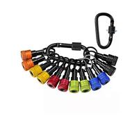 AA81-12Pcs Porte-embouts Porte-clés 1/4 pouce Porte-embouts Tournevis à tige hexagonale Portable Léger