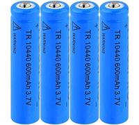 AAA 3.7 V Puissant Li-ION Rechargeable 10440 Capacité 600 MAh Batterie Lithium Li-ION Batteries. pour Batterie Externe LED Lampe De Poche.4 PIÈCES