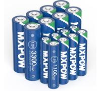 Aaa Akku 8 Stück 1100mah Und Akku Aa 8 Stück 3300mah Nimh 1.2v Wiederaufladbare Batterien Hohe Kapazität 1200 Zyklen, Geringe Selbstentladung