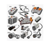 (AAA Battery Box) Lego Technic Power Functions Parts Lot with Motor, Remote, Receiver & Battery Box for Building Sets