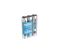 AAA DECT Phone Batteries Pack of 3 Rechargeable 800 mAh NiMH High Capacity AAA Type Size Battery For DECT Cordless Portable Phones