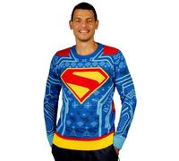 AAA Merchandise Superman : pull de Noël 2025, bleu, Large
