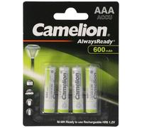 AAA, Micro LR3, HR03, Accu NiMH avec 600mAh en blister de 4, Always Ready avec faible autodécharge, Accu Ready to Use