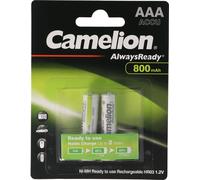 AAA, Micro LR3, HR03, Batterie NiMH avec 800mAh en blister de 2, Always Ready avec faible auto-décharge, Batterie Ready to Use