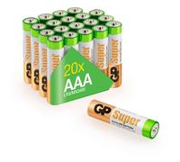 AAA Micro Pile GP Alcaline Super 1,5V 20 pièces
