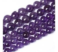 AAAAA Lot de 36 à 38 perles en quartz naturel topazes pour la fabrication de bijoux, colliers, bracelets, améthystes de 10 mm
