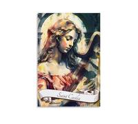 aaaaab Sainte Cécile, patronne de la musique, décoration murale abstraite pour salon, chambre, bureau, salle de bain, toile, 30 x 45 cm