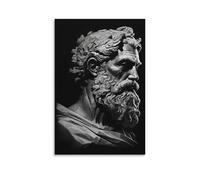 aaaaab Toile murale du philosophe Platon pour salon, chambre à coucher, 50 x 75 cm