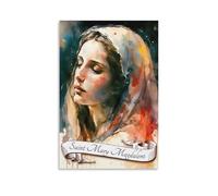 aaaaab Toile murale Sainte Marie-Madeleine pour chambre à coucher, pour adolescentes, filles, femmes, décoration de salon, 40 x 60 cm