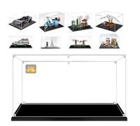 AAABOX 40x25x25cm 3mm Acrylique Vitrine Exposition pour Lego Jardin-Paisible 10315 Land Rover Classic Defender 90 10317 Vespa 125 10298 Paris Skyline 21044 Endor Speeder Chase Diorama 75353