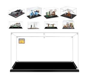 AAABOX 40x25x25cm 3mm Acrylique Vitrine Exposition pour Lego Jardin-Paisible 10315 Land Rover Classic Defender 90 10317 Vespa 125 10298 Paris Skyline 21044 Endor Speeder Chase Diorama 75353