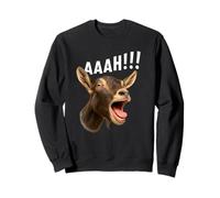 Aaah!! Funny Goat Halloween Farmer Goat Whisperer Farm Sweatshirt