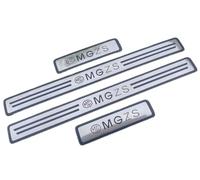 AABBDxJ Lot de 4 plaques de seuil de portière de voiture en acier inoxydable, pour MG ZS 2017-2022, plaques antidérapantes, seuil de protection, accessoire de décoration de style, bandes de pédale de