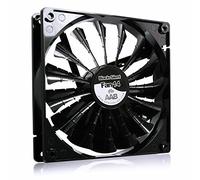 AABCOOLING Black Silent Fan 14-140mm Ventilateur pour Boîtier PC Silencieux et Efficace avec 4 Pads Anti Vibrations, 12V, Ventilation PC, 14cm, Ventilo PC, Fan PC 18,6 dB(A), 104 m3/h