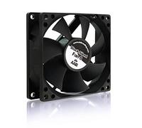 AABCOOLING Black Silent Fan 8-80mm Ventilateur pour Boîtier PC Silencieux et Efficace avec 4 Pads Anti Vibrations, 12V, Ventilation PC, 8cm, Ventilo PC, Fan PC, 15,6 dB(A), 50 m3/h