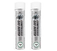 AABCOOLING Bombe d'Air 2x750 ml Dépoussiérant en Spray Home&Office Bombe a Air Comprimé Gas Duster 750ml K4, Préparation en Spray de Air Comprimé, Aspirateurs pour ordinateurs