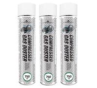 AABCOOLING Bombe d'Air Sec, 3 x 750ml Home&Office Compressed Gas Duster K1, Dépoussiérants puissants, Computer Cleaner, Nettoyage des Ordinateurs, Nettoyage de l'équipement de bureau
