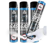 AABCOOLING Compressed Gas Duster 750ml - Préparation pour le Nettoyage et la Congélation, Spray Froid, Spray Congélateur à Tube, Spray Réfrigérant, Spray de Frio, Kit de Congélation - 3 Pièces