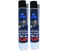 AABCOOLING Compressed Gas Duster FLEX 750ml - 2 Pièces - Air Comprimé Avec un Tube Flexible, Dépoussiérant, Bombe a Air Comprimé, Bombe a Air Sec, Dépoussiérant Matériel