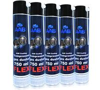 AABCOOLING Compressed Gas Duster FLEX 750ml - 5 Pièces - Air Comprimé Avec un Tube Flexible, Dépoussiérant, Bombe a Air Comprimé, Bombe a Air Sec, Dépoussiérant Matériel