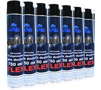 AABCOOLING Compressed Gas Duster Flex 750ml - 7 Pièces - Bombe Depoussierante avec Un Tube Flexible, Bombe d'air Sec, Bouteille Air Comprimé pour Informatique Matériel, Aérosol Dépoussiérant PC