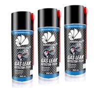 AABCOOLING Détecteur de Fuite de Gaz en Spray 3X 300ml - Spray Détecte-Fuites pour Protection, Localisation Immédiate des Fuites d'air et de Gaz, Idéal Maintenance Tuyauterie Détendeurs Vannes